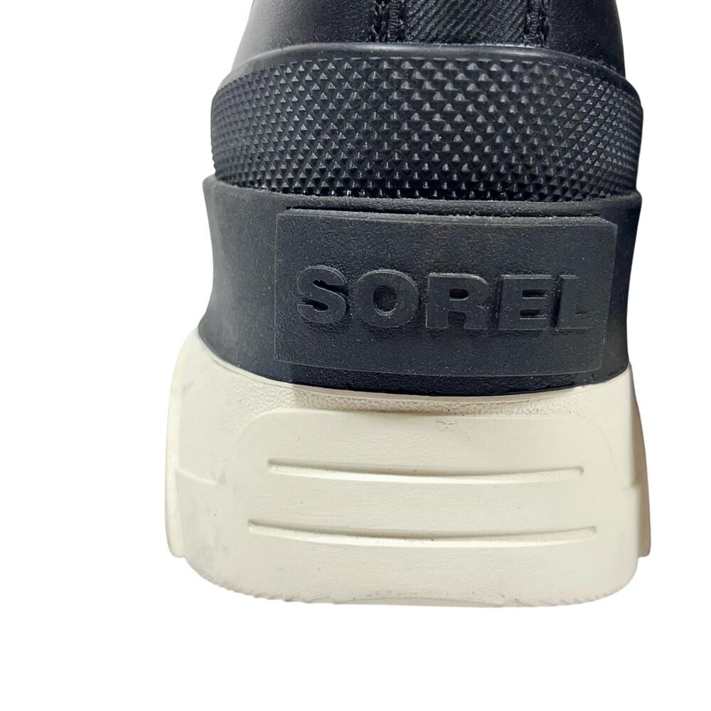 Sorel Brex Boot Lace Waterproof Boots Womens 8.5 Black White New - Picture 14 of 14